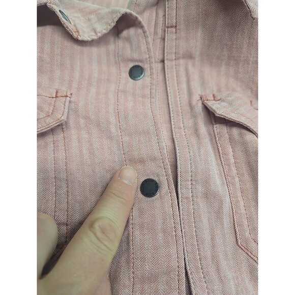 5.11 Tactical Shirt Women's M Red Tweed Snap Button Up Roll Tab Long Sleeve - Picture 13 of 13